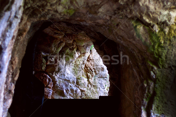 Stairs at the end of the cave, in the citadel of Sisteron Stock photo © ultrapro