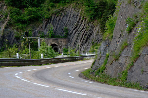 Yol Fransa alpler kayalar 2013 ağaç Stok fotoğraf © ultrapro