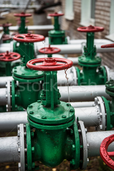 Oil and gas pipe line valves Stock photo © ultrapro