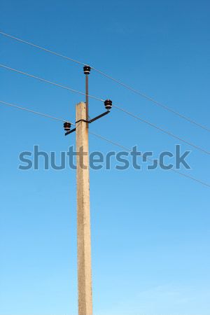 Electricity post on the sky Stock photo © ultrapro