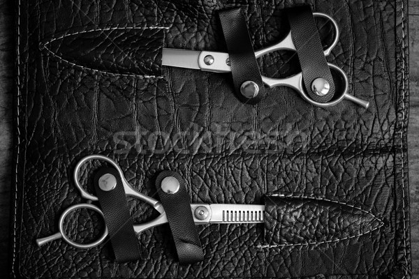 Hairdresser Tools Black And White Photo Stock Photo C Umberto