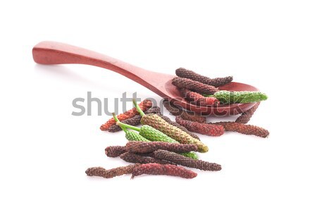 Long pepper or Piper longum isolated on white background Stock photo © ungpaoman
