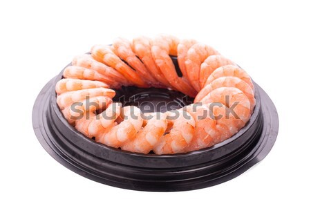 Shrimps. Prawns isolated on a White Background. Seafood Stock photo © ungpaoman