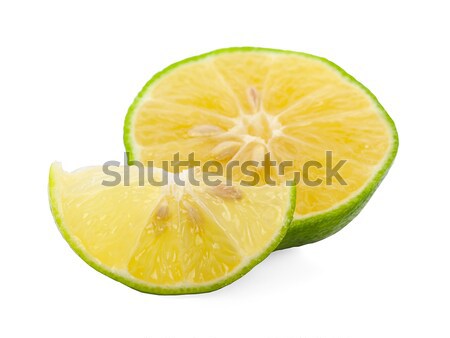 Friss citrus ék izolált fehér levél Stock fotó © ungpaoman