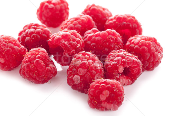 Raspberry fruit isolated over white background Stock photo © ungpaoman