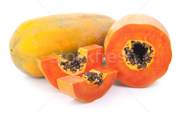 papaya isolated on a white background Stock photo © ungpaoman