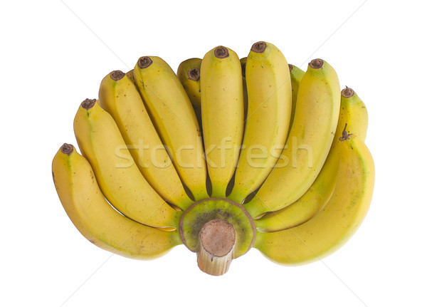 Stock foto: Bananen · isoliert · voll · saftig · Früchte · weiß