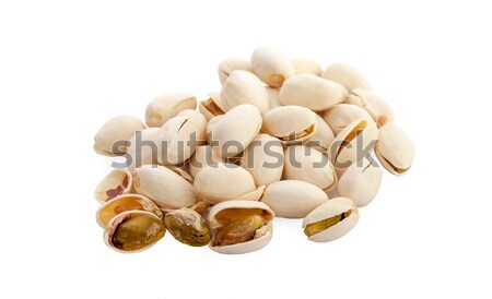 Pistachio nuts, fruits isolated on white background Stock photo © ungpaoman