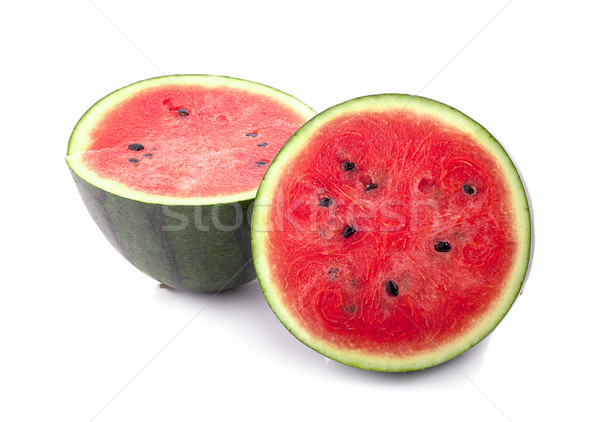 Stockfoto: Plakje · watermeloen · witte · voedsel · vruchten · gezondheid
