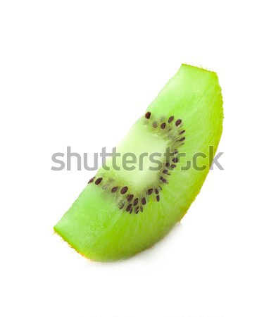 Slice of Kiwi isolated on the white background. Stock photo © ungpaoman