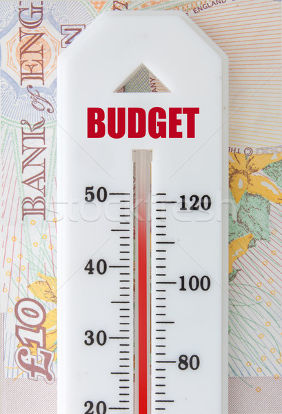 Stock foto: Budget · Thermometer · top · Banknoten · Business · finanziellen