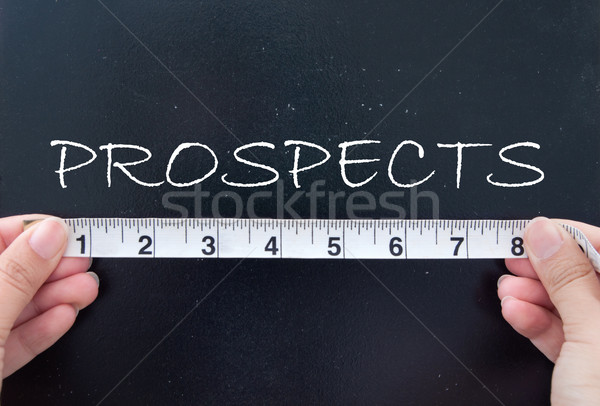 Stock photo: Measuring prospects