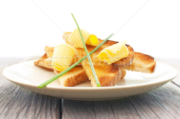 Butter on toast breakfast  Stock photo © unikpix