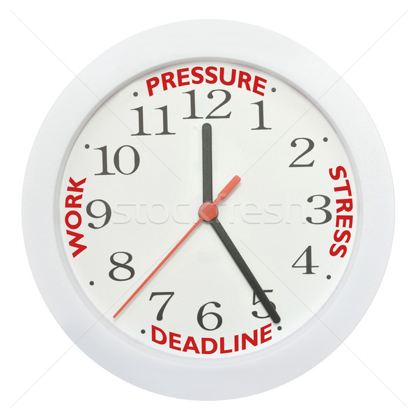 [[stock_photo]]: Travaux · date · limite · stress · travail · horloge · bureau