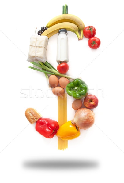 Dollar sign food groceries  Stock photo © unikpix