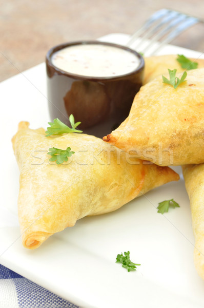 Feta and spinach pastries Stock photo © unikpix