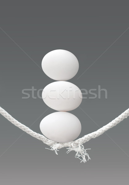 давление яйца Top подчеркнуть сломанной Сток-фото © unikpix