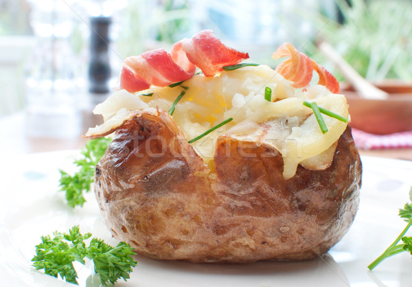 Stock photo: Baked potato