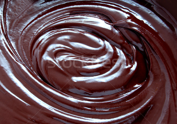 Chocolade romig gesmolten warme chocolademelk voedsel Stockfoto © unikpix
