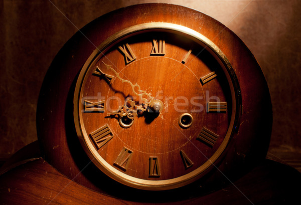 Zifferblatt Großvater Uhr Zeit Stock foto © unikpix