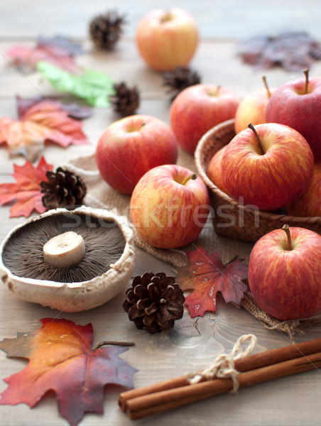 Stockfoto: Natuurlijke · produceren · appels · lokaal · groot