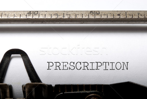 Orvosi recept nyomtatott klasszikus írógép gyógyszer Stock fotó © unikpix