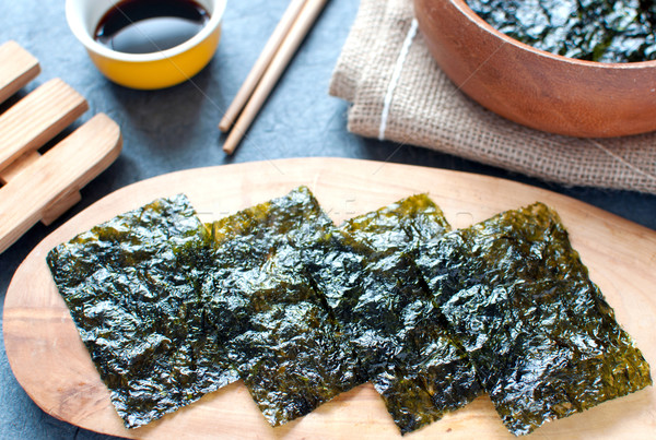 Stock photo: Seaweed wafers