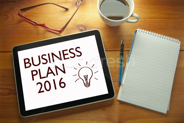Business plan 2016 Stock photo © unikpix