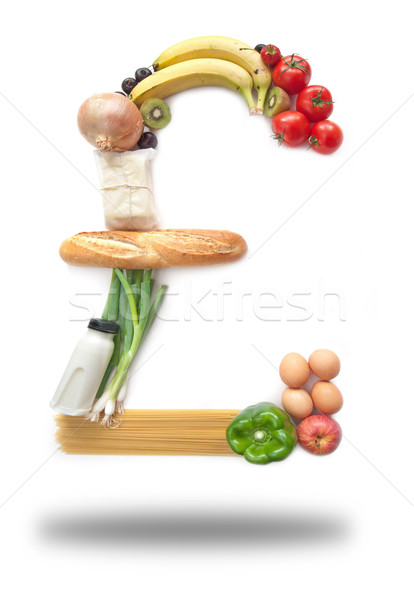 Sterling pound sign food groceries  Stock photo © unikpix