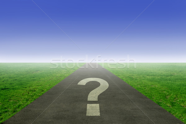 Question mark road   Stock photo © unikpix