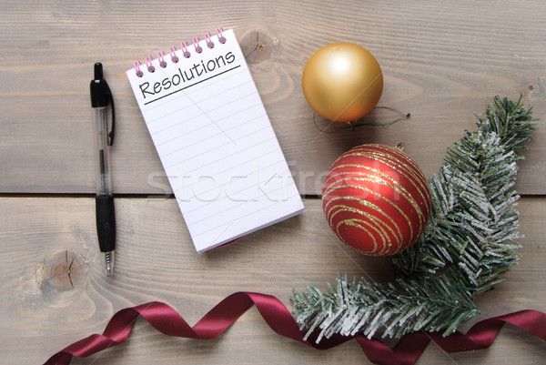 New years resolutions list Stock photo © unikpix