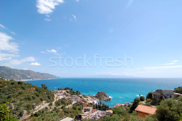 Sizilien Ansicht Himmel Wasser Natur blau Stock foto © unikpix