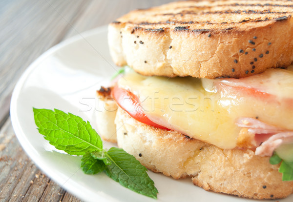 Grillés fromages sandwich tomates fondu [[stock_photo]] © unikpix