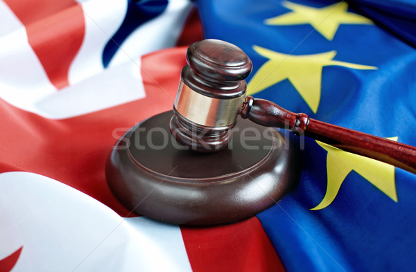правовой торговли переговоры молоток Top британский Сток-фото © unikpix