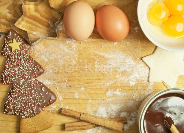 Christmas baking background Stock photo © unikpix