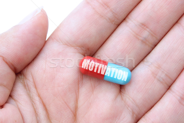 Motivation pilule main capsule énergie [[stock_photo]] © unikpix