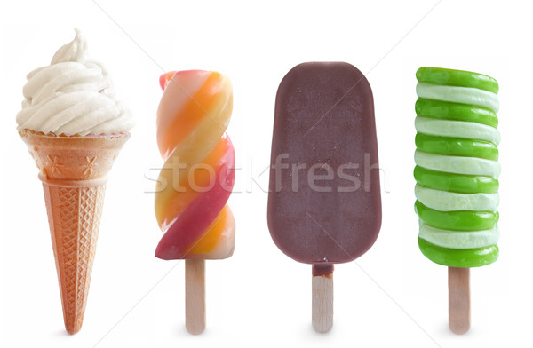 Ice cream and frozen lollies set  Stock photo © unikpix