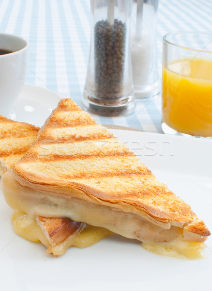 Gegrild kaas sandwich geroosterd gesmolten oranje Stockfoto © unikpix