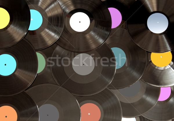 Analogue vinyl records background Stock photo © unikpix