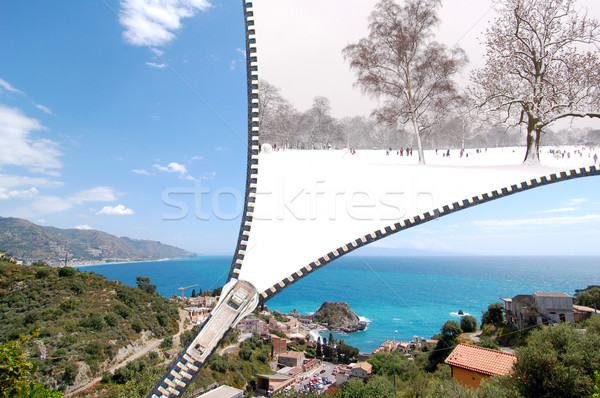 Summer and winter holiday concept Stock photo © unikpix
