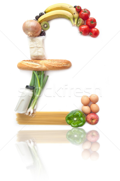 Sterling pound sign food groceries  Stock photo © unikpix