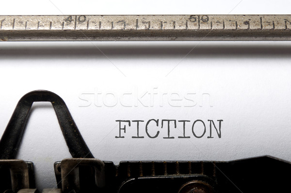 Fictie afgedrukt vintage schrijfmachine Stockfoto © unikpix