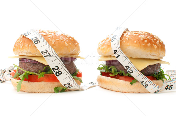 Burgers with tape measure  Stock photo © unikpix