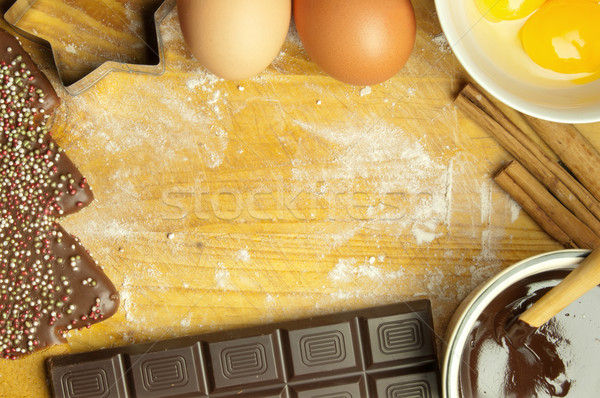 Christmas baking background Stock photo © unikpix