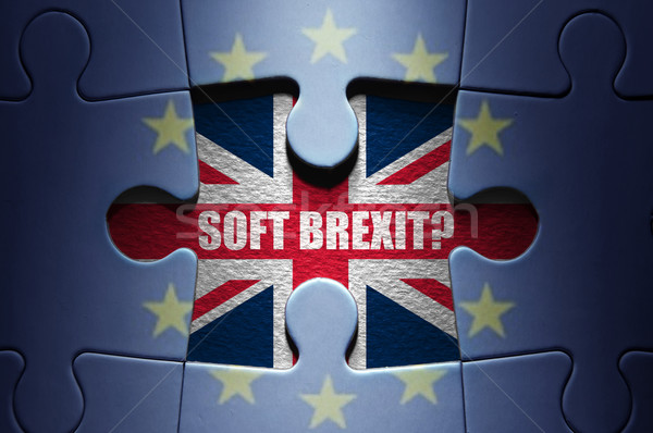 Stock photo: Brexit concept jigsaw puzzle 