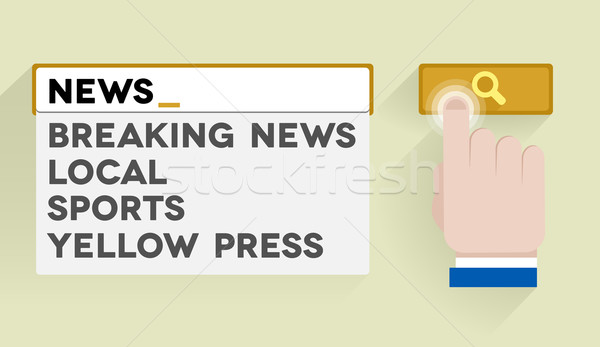 Stock photo: search news