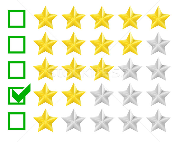 rating stars Stock photo © unkreatives