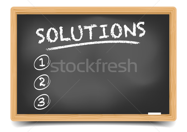 List Solutions Stock photo © unkreatives
