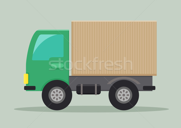 Lieferwagen detaillierte Illustration eps10 Vektor Business Stock foto © unkreatives