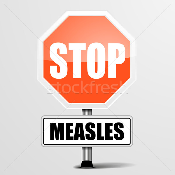 red measles Stop Sign Stock photo © unkreatives